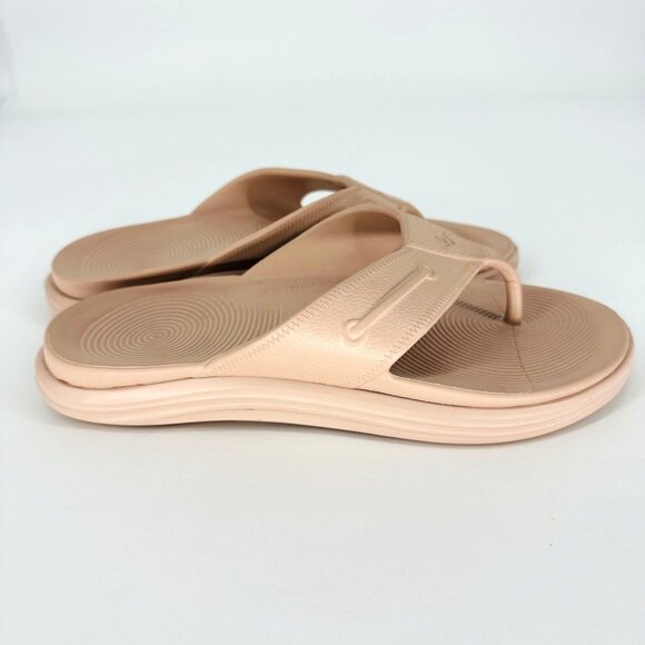 Sperry Beige Winward Waterproof Nautical Thong Slide Slip On Sandal Flip Flop 9 - Picture 2 of 8